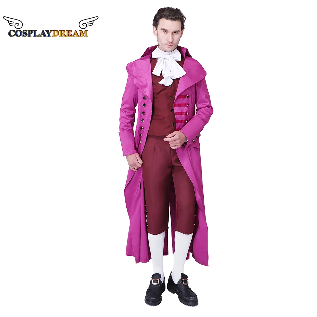 Costume Cosplay Militare Pastorale Hamilton Musical Hamilton Rose Red Outfit Costume Cosplay Thomas Jis Hamilton Cosplay
