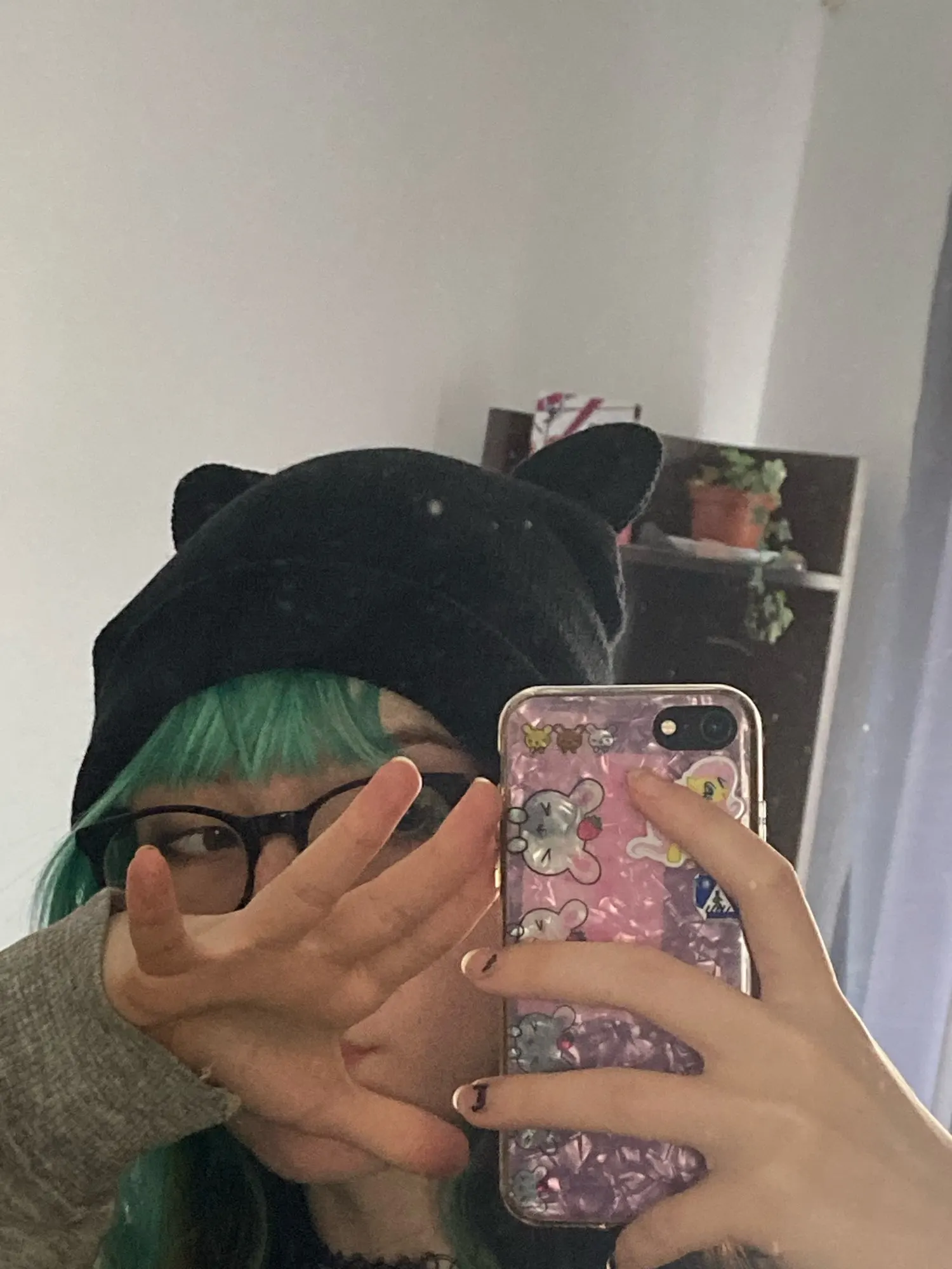 E-girl Soft Girl Kawaii Warm Winter Hat with Cat Ears photo review