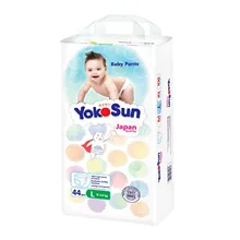 Подгузники-трусики Yokosun, размер L, (9-14 кг), 44 шт Подгузники-трусики Yokosun, размер L, (9-14 кг), 44 шт