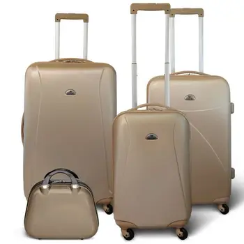 

KINSTON Set 3 suitcases 4 wheels + Vanity Beige