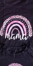 Camiseta a juego con estampado de Arco Iris para madre e hija, camiseta de manga corta con apariencia familiar, ropa de madre e hija, 1 unidad