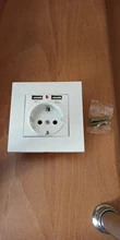 Indicator Panel Outlet Power-Socket Wall Gold Dual-Usb Black White 16A 5V Grey Gray EU