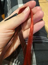 HUAYA-extensiones de pelo sintético de colores, horquillas largas y rectas para el pelo, pasadores