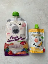 8 Uds 148ml de comida de bebé bolsa de almacenamiento portátil BPA-libre reutilizable sellado alimentos complementarios bolsa casera puré de pulpa bolsa de almacenamiento