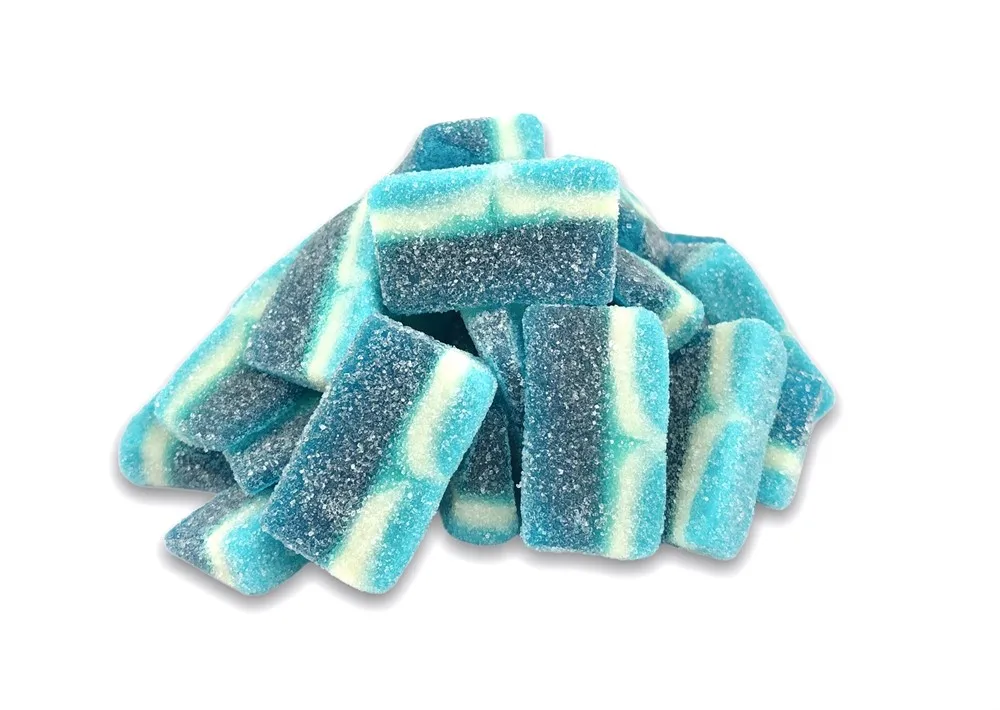 Marmalade slices of raspberry blue sugar Jake 300 gr. afbeelding