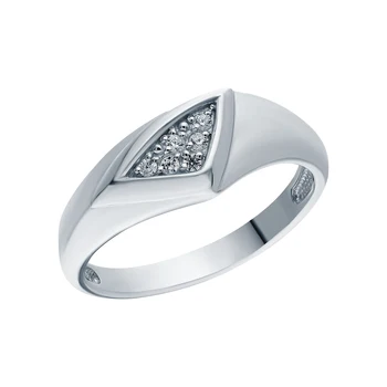 

Silver ring with cubic zirconia sunlight sample 925