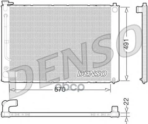 Радиатор Системы Охлаждения Lexus: Rx(Mcu) 300 03- Denso арт. DRM51011