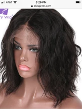 13x4 Bob corto frente de encaje pelucas de cabello humano brasileño de la onda Natural pelo Remy peluca Frontal de encaje 130% densidad para las mujeres negras Luffy