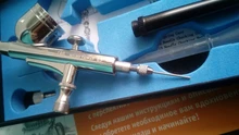 Pluma de aerógrafo de doble acción de 0,2-0,5mm, PISTOLA DE PULVERIZACIÓN con cepillo de aire, pluma pulverizadora para arte de uñas/tatuajes corporales