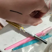 Delineador de ojos líquido negro de larga duración, Lápiz Delineador de ojos resistente al agua, pluma de maquillaje, herramientas cosméticas de belleza de alta calidad, nuevo, 1 Uds.