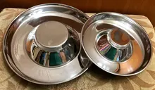 Feeders Drinking-Bowls Pets-Dogs-Supplies Puppy-Eating Stainless-Steel Pet-Slow Prevent