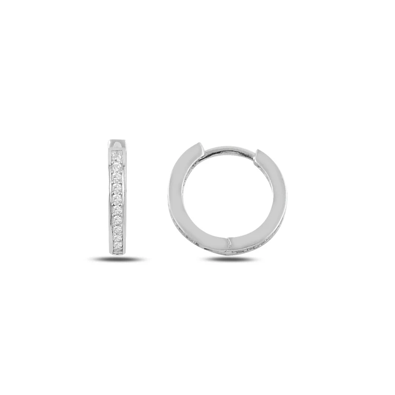 

Armagano Single Row Zircon Stone 15mm Ring Earrings