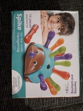 Entrenamiento enfocado en el Motor fino para niños, lucha de coordinación mano-ojo, juguete educativo para bebés erizo insertado