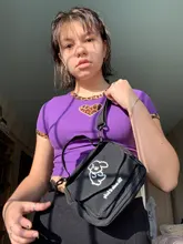 Bandolera de lona con estampado de dibujos animados para mujer, bolso de hombro tipo sobre