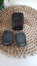Wireless Doorbell Bell-Battery Us-Plug 60-Chime Remote 1-Button Smart-Door Waterproof