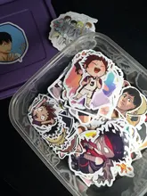 10 50 100 unids/pack Japón Anime de dibujos animados Anime tee pegatinas estética portátil bicicleta guitarra Skateboard impermeable adhesivo