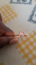 Anillo de flor de cristal exquisito, joyería de moda con carácter, anillo de apertura hembra versátil de amor dulce