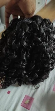 Coleta con cordón vigoroso, extensión de pelo rizado Afro, Clip sintético en cola de poni, extensión de cabello afroamericano