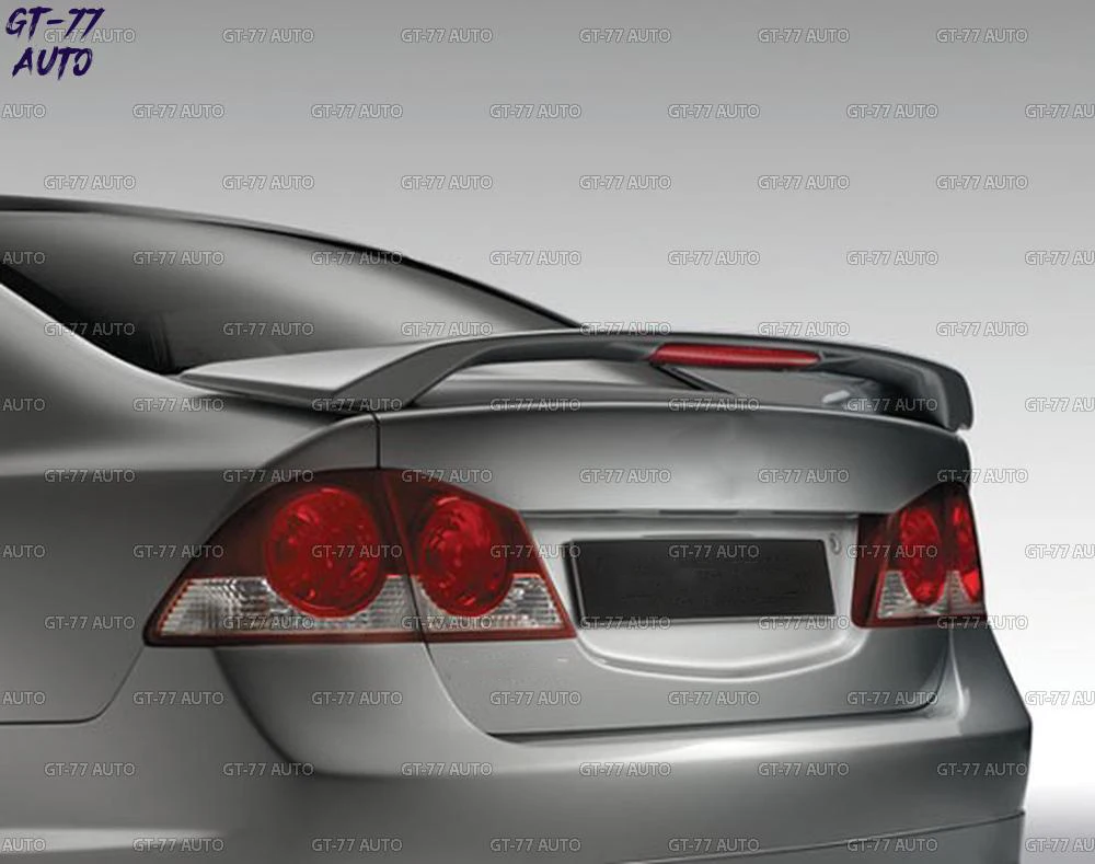 Спойлер на крышку багажника для Honda Civic 4D 2006-2011 со стоп-сигналом внешний материал АБС-пластик Стайлинг тюнинг коврик