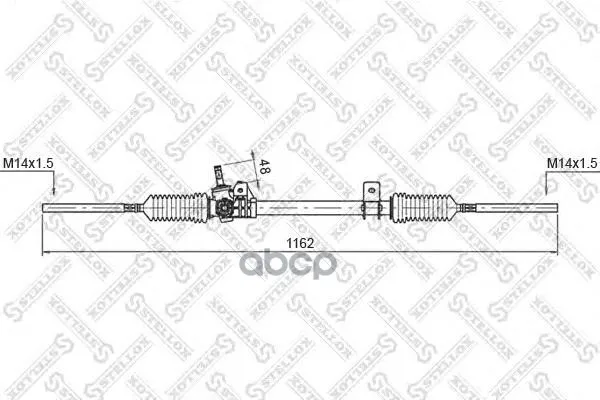 00-35003-Sx_рейка Рулевая Механическая! С Рулевыми Тягами Renault R19 All 88-96 Stellox 0035003sx Stellox арт. 0035003SX