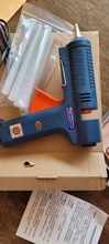 Pistola de pegamento de fusión en caliente, termostato de Control de temperatura ajustable, 100W, 150W, 100-220V, herramienta Industrial rrpares, artesanal, pistola de pegamento
