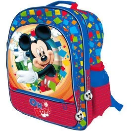 

Backpack Mickey Adp. Trolley 4 Zippers 34x41x18,5 cm.