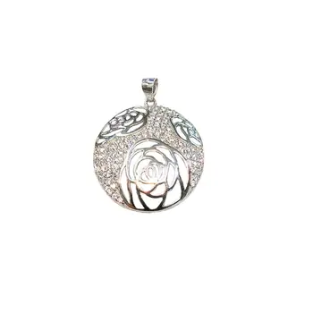 

Pendant Silver Roses