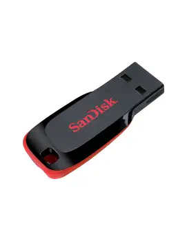

SanDisk Cruzer Blade-USB flash drive-64 GB - USB 2.0-black, red