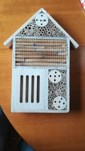 Casa de insectos de madera para jardín, refugio de abejas para insectos, caja de decoración para exteriores