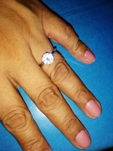 Zircon Rings Stainless Steel For Women AAA Natural Stone Wedding Ring Never Rub Off Jewely