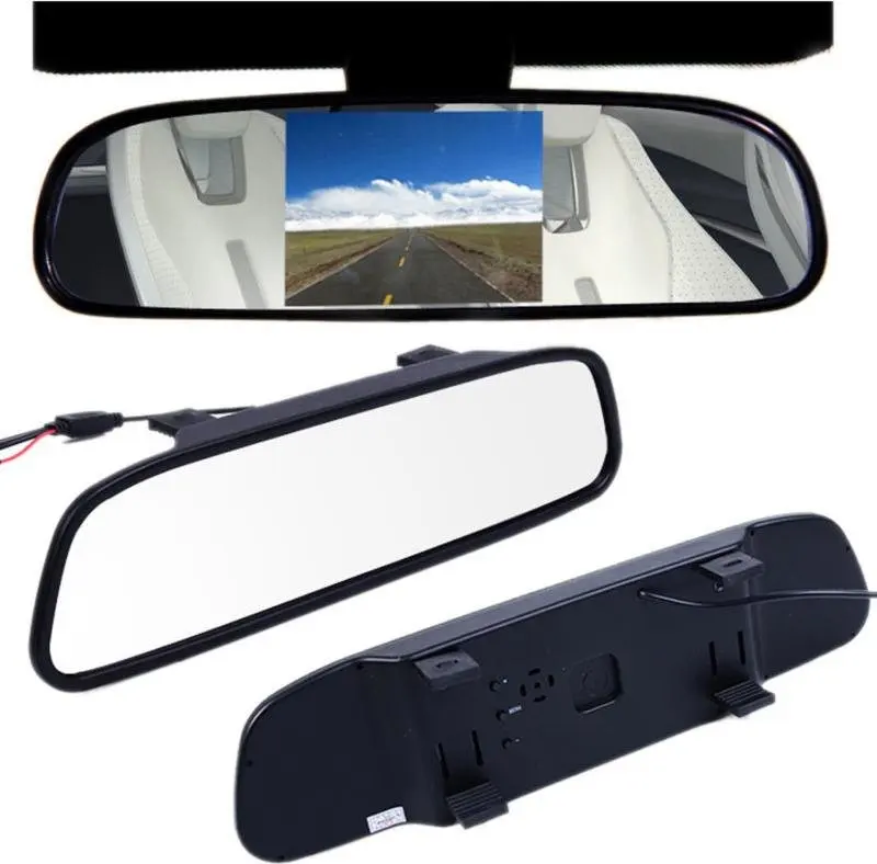 Зеркало монитор для камеры заднего вида СХ-500 5" HD Автомобильный дисплей обратное изображение помощь при парковке заднего вид