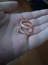 Conjunto de anillos de boda de lujo para mujer, joyería rellena de Color plateado, de compromiso, de piedra CZ, Color blanco