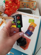 Miniseñal de tráfico con sonido LED para niños y niñas, bloques de luz de carretera con sonido LED, rompecabezas educativo de seguridad para niños, juguetes de tráfico, regalos