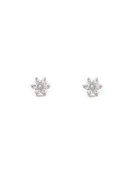 

Earrings Bebe or Girl Daisy 6 Petals in Cubic Zirconia