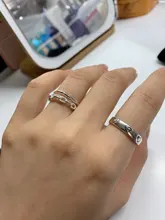 XIYANIKE-Anillo de plata de primera ley con cadena fina para mujer, sortija, plata esterlina 925, estilo coreano, ancho, hecho a mano