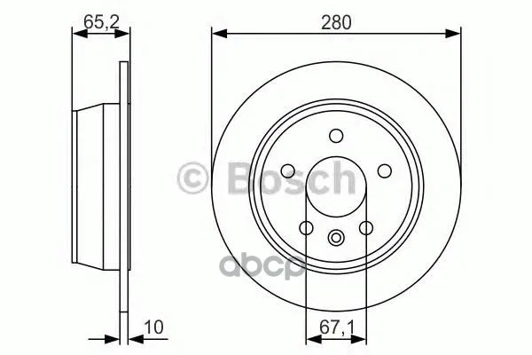 Тормозной Диск 0986479s02 Bosch арт. 0986479S02