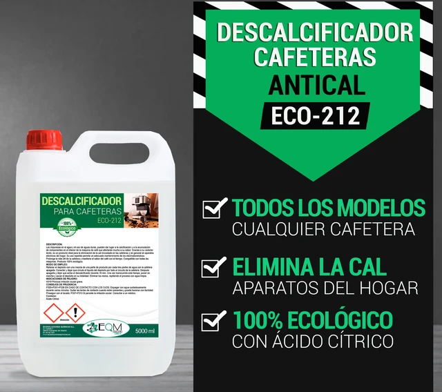 Descalcificador para Cafeteras, Compatible con todas las máquinas de café