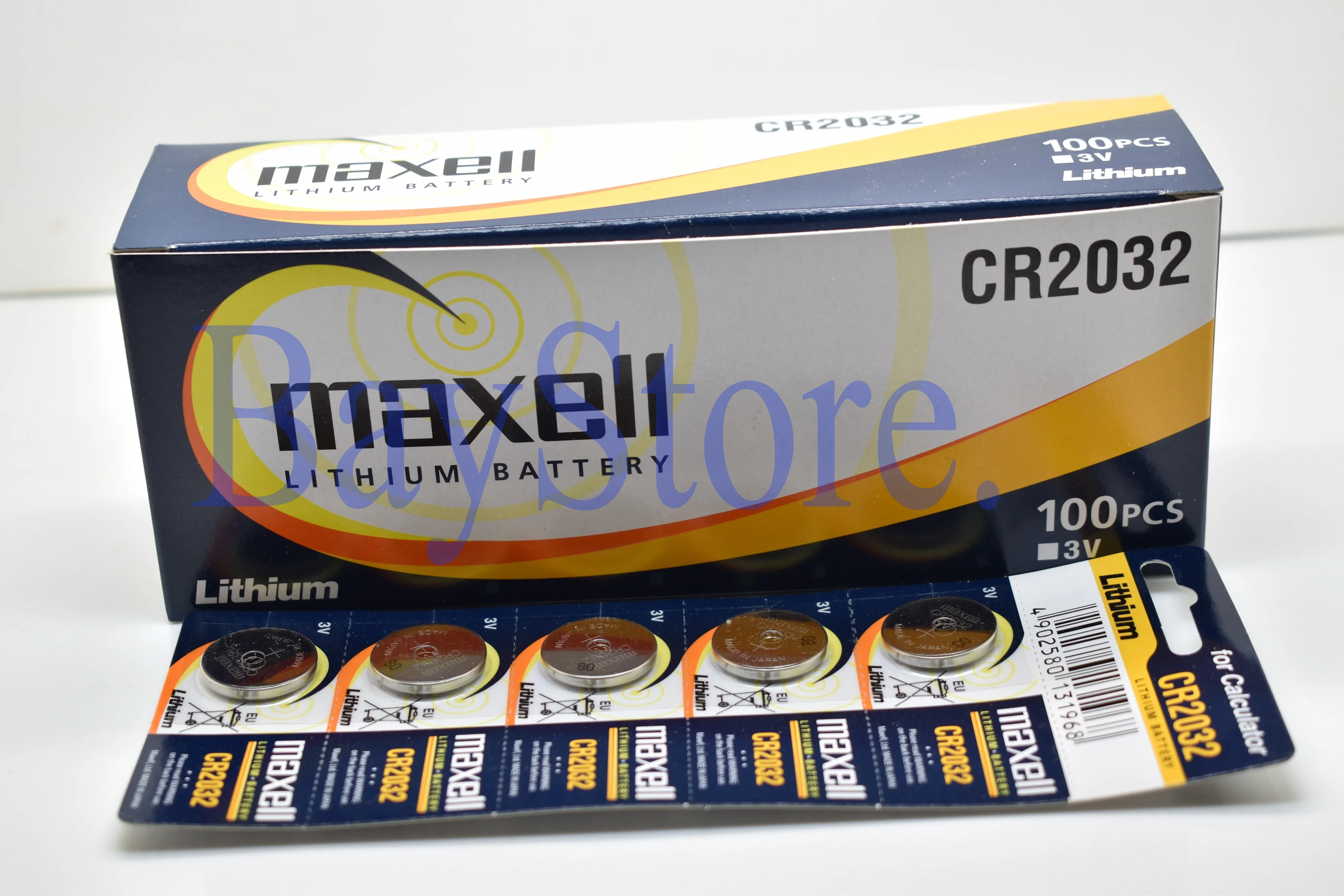 

20 LOT/100 PCS Maxell CR2032 220mAh 3V Lithium Coin Cell Battery _ Made In Japan _12/2028