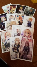 Juego de 30 hojas de postales de Anime, colección de ángeles de la muerte, Ghoul de Tokio, tarjeta de felicitación, regalo de Sobre Carta de cumpleaños