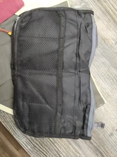 Organizador de viaje de nailon para mujer, bolso grande líneas, maquillaje, cosmético