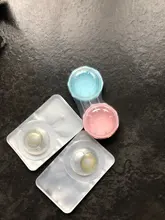 Lentillas de colores para ojos, lentillas de contacto de Color de 3 tonos, sin prescripción, con estuche gratis, 1 par