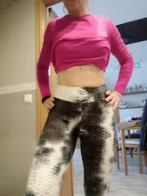 Athletic-Trousers Tights Yoga-Pants Sport-Leggings Exercise Gym Push-Up High-Waist Running