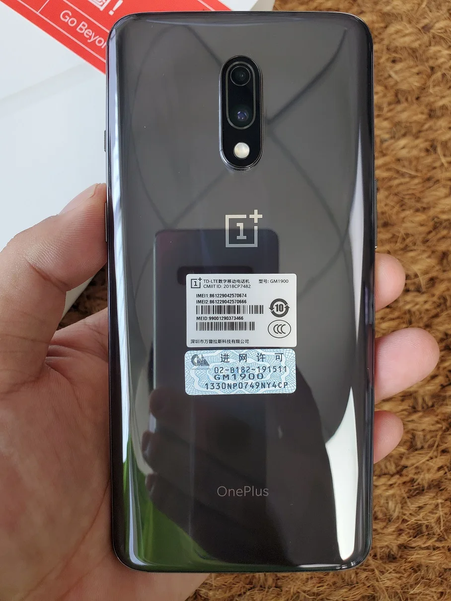 Глобальная ПЗУ OnePlus 7, 8 ГБ ОЗУ, 256 Гб ПЗУ, Смартфон Snapdragon 855, 6,41 дюймов, оптический AMOLED дисплей, отпечаток пальца, камера 48 МП, UFS 3,0