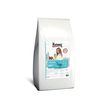 

Dry food Karmy hypoallergenic cat, inclined to Food Allergy Duck 10кг