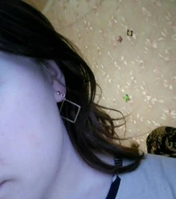 Aretes geométricos de Metal sin agujero, Clips para las orejas redondos/triangulares/cuadrados/hexagonales/pentagrama, pendientes sin Piercing CE209