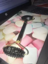 Rodillo de Jade de obsidiana, masajeador Gouache para cara, herramientas de cuidado para la piel Facial, corporal Natural, rodillos masajeadores de belleza