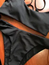 Bikini acolchado con realce para Mujer, traje de baño de dos piezas con lazo lateral, cintura alta, 2021