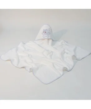 

BATH COAT STAR WHITE BLUE