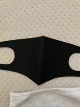 Mascarilla facial lavable y reutilizable de algodón, máscara protectora, color negro, 10 unidades