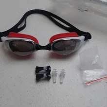 Gafas de natación galvanizadas para hombre y mujer, lentes de natación con protección UV400, impermeables, de silicona, Anti agua de niebla, para buceo y piscina